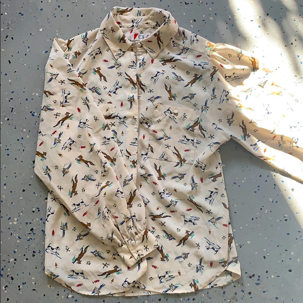 Vintage animal print shirt